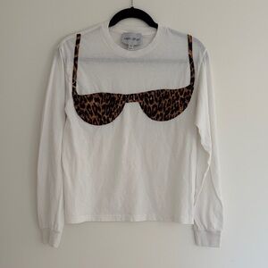 Nikki Chasin Florida Leopard Bikini Long Sleeve Tee Small